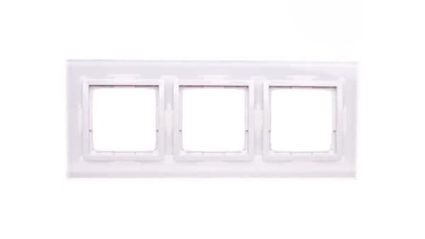 Kontakt-Simon Triple glasramme hvid perle (DRN3/70)