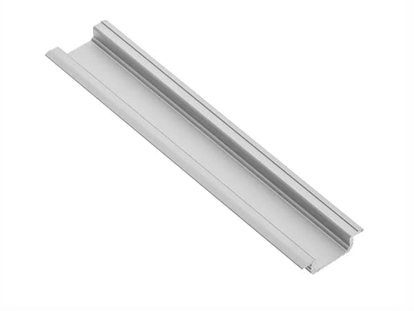LED aluminiumprofil med GLAX silverkrage 2 m (infälld)
