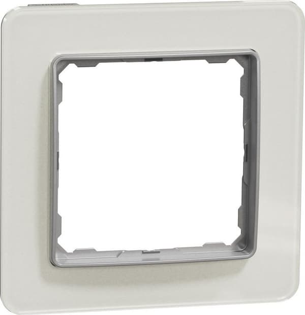 Schneider Electric Sedna Elements, 1-fags ramme, glas hvid