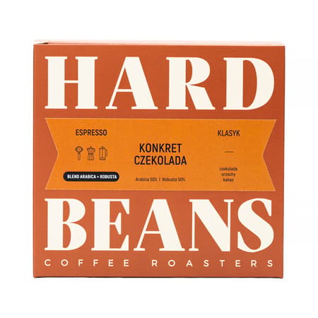Hard Beans Konkret Choklad Espresso Hela Kaffebönor 250g
