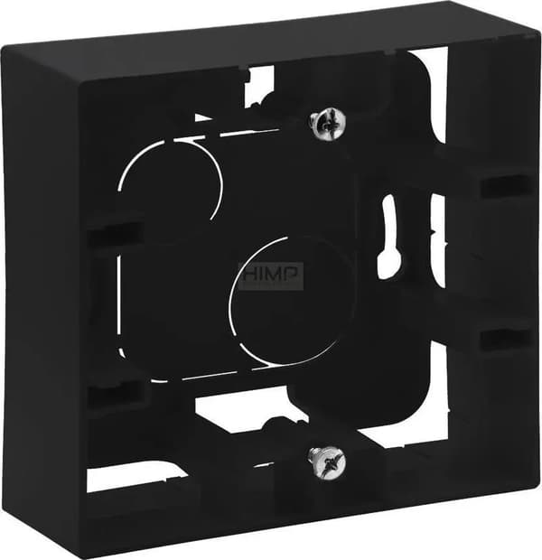 Legrand Påbygningsdåse Legrand Niloe Step 863597 enkelt sort