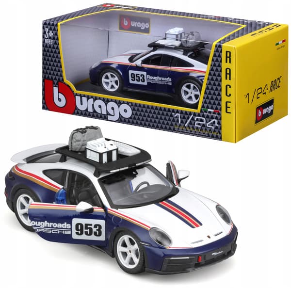 BBURAGO metalli, 1:24, RACING PORSCHE 911, taivas.
