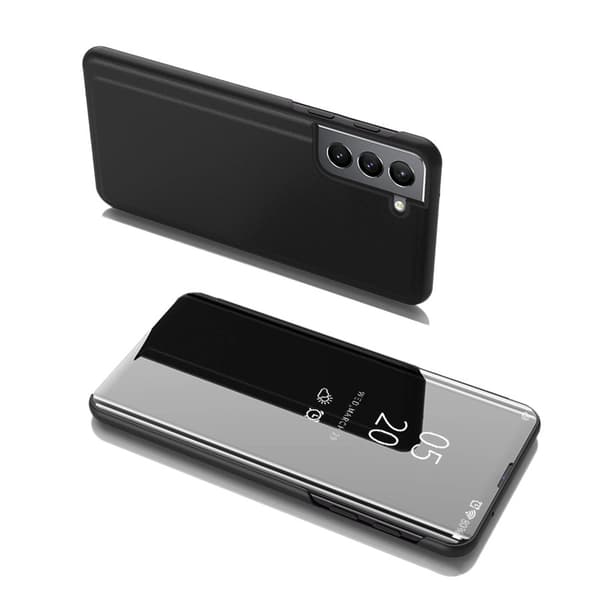 Clear View Case vikbart fodral för Samsung Galaxy S22+ (S22 Plus) svart