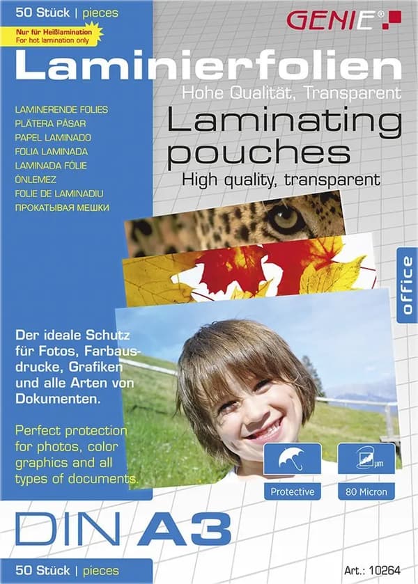 Genie GENIE Lamineringsfickor 50 A3 - Folier
