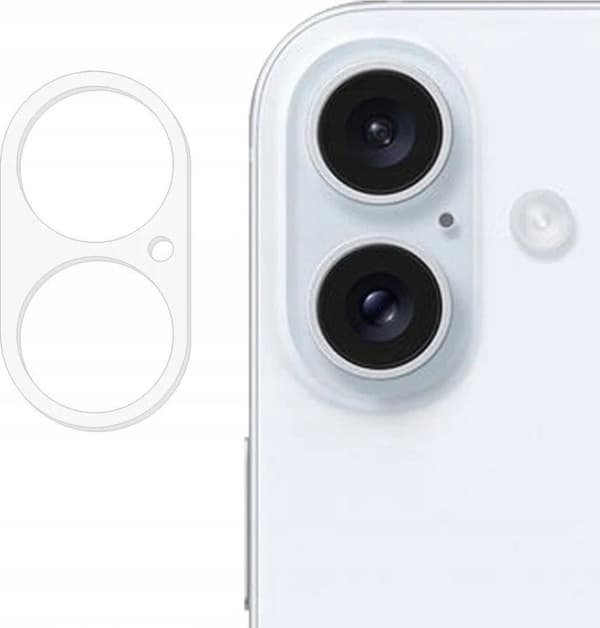 TelForceone Ecobox Härdat Glas 6D för iPhone 16 Kamera