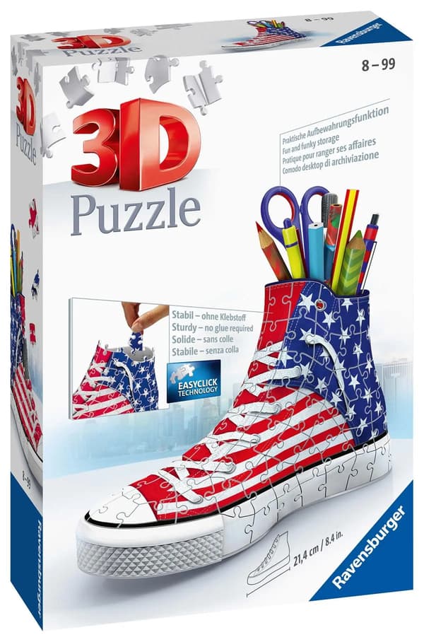 USA 3D Sneaker puslespil penalhus 108 stk