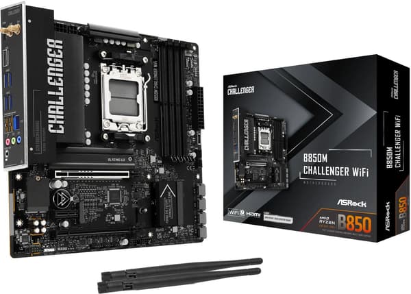 ASRock B850M Challenger WiFi - moderkort - micro ATX - Socket AM5 - AMD B850