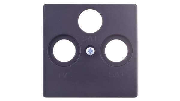 Simon 82 RTV/SAT/SAT antennestikdæksel grafit 82038-38