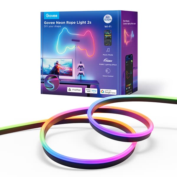 Govee Neon Strip Light 4 Meter Svart Matter redo