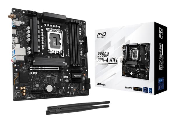 ASRock B860M Pro-A WiFi - moderkort - micro ATX - LGA1851 Socket - B860