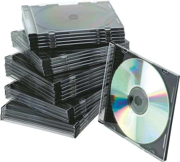 CD/DVD slim boks transparent 25 stk (5706002022105)
