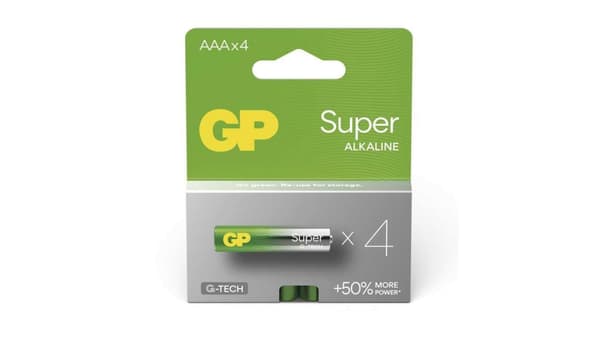 1x4 GP Super Alkaline 1,5V AAA Micro LR03 Rel. 03024AETA-B4
