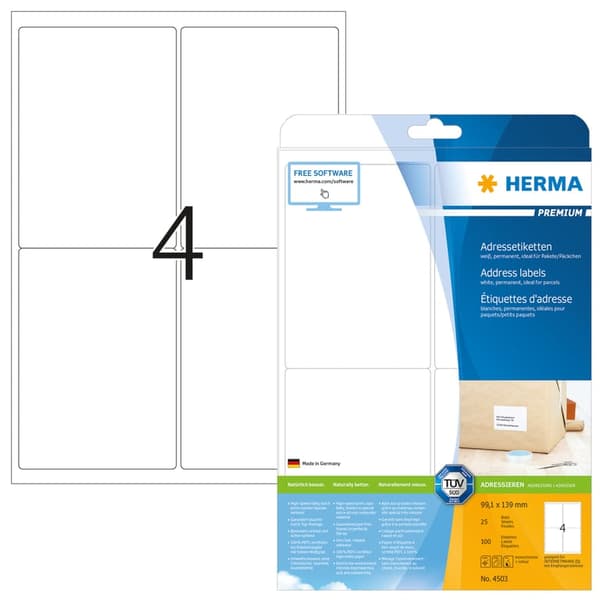 HERMA Premium - adresseetiketter - 100