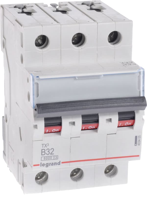 Legrand Strømafbryder S303 B32 TX3 32A 6kA 403405