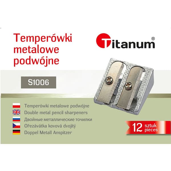 Dubbel pennvässare i metall (12 st)