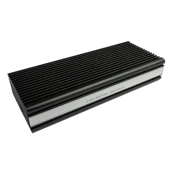 LC-POWER USB-C Gehäuse f.NVMe o.SATA U