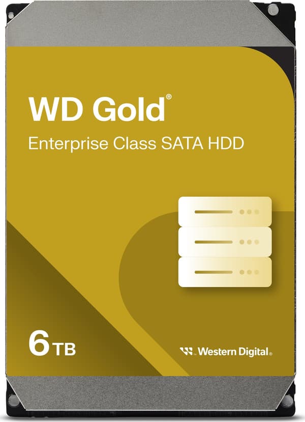 WD HD3.5\" SATA3-Raid 6TB WD6004FRYZ/Guld (Di)