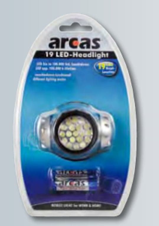 Arcas Pannlampa 19 LED 4 ljusfunktioner