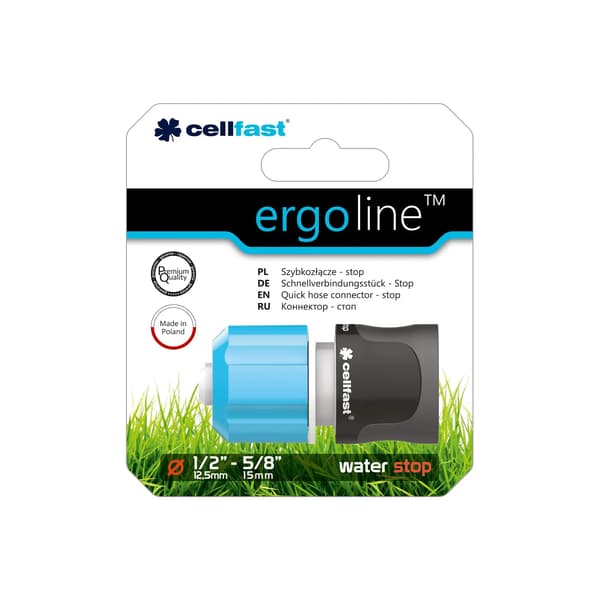 Cellfast Quick Connectors Ergo med 1/2\" stoppfunktion (53-120)