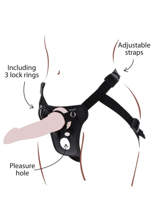 Strap-On Pleasure Harness Svart