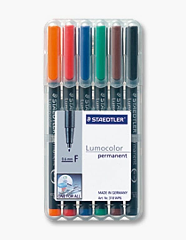 Staedtler 318 WP6 - black - blue - bro