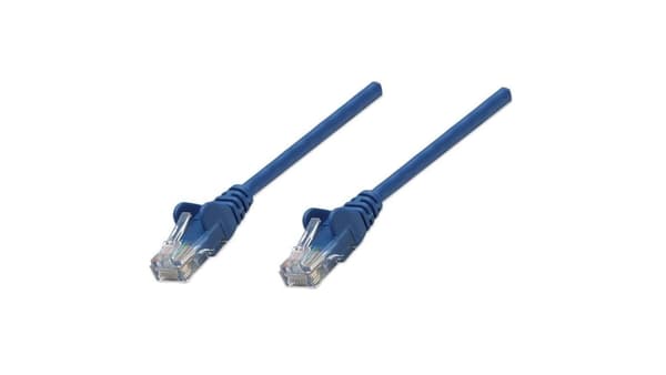 Patchkabel 100% kobber Intellinet Cat.5e UTP, 1m, blå
