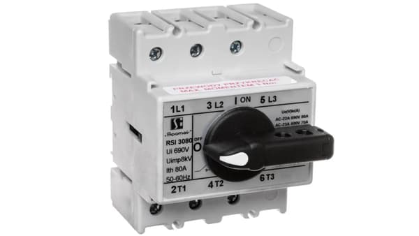 Spamel 3P 80A isolationsspreder (RSI-3080W02)