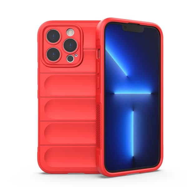 Magic Shield Case iPhone 13 Pro joustava panssaroitu kuori punainen