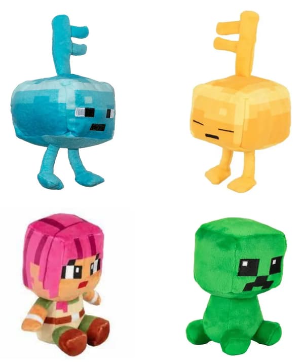 JINX: Minecraft Dungeons - Mini Crafter Plys Assorteret