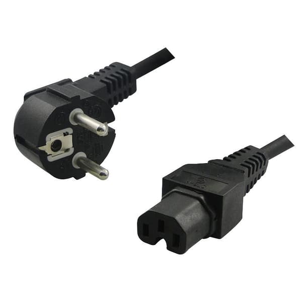 LogiLink strömkabel - IEC 60320 C15 till CEE 7/7 - 2 m
