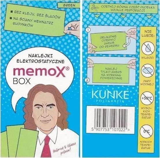 Elektrostatiske sticky notes 50 stk. grøn