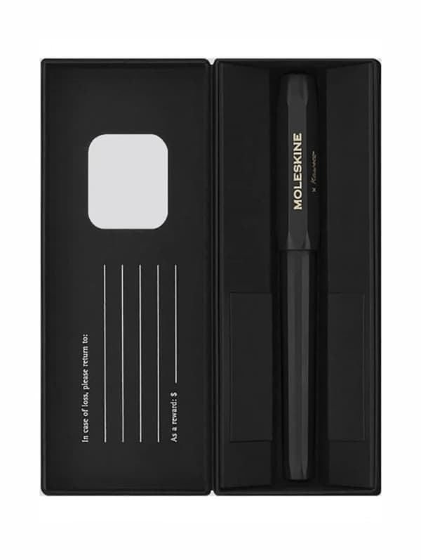 Kaweco och Moleskine M reservoarpenna svart
