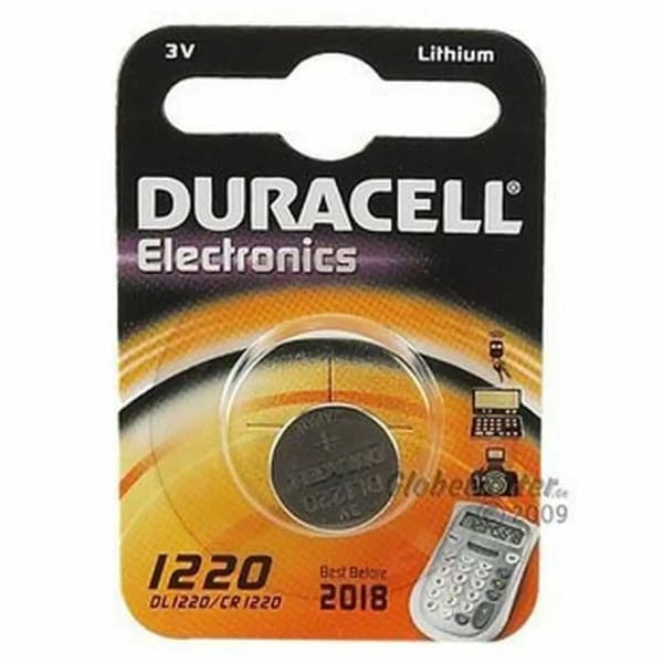 Litium knappcellsbatteri DURACELL DL1220 CR1220