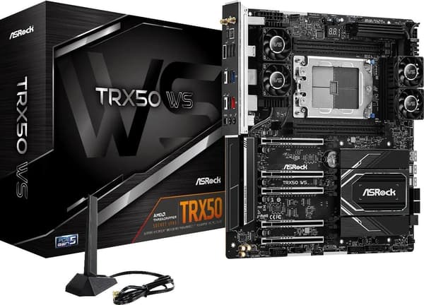 ASRock TRX50 WS - moderkort - extended ATX - Socket sTR5 - AMD TRX50