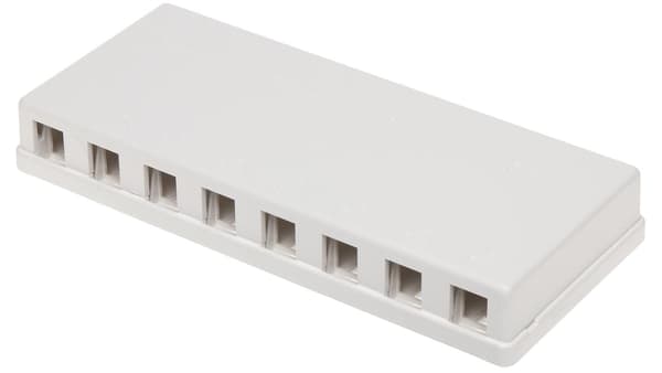 Delock Keystone-modul Väggmonteringsbox 8 portar