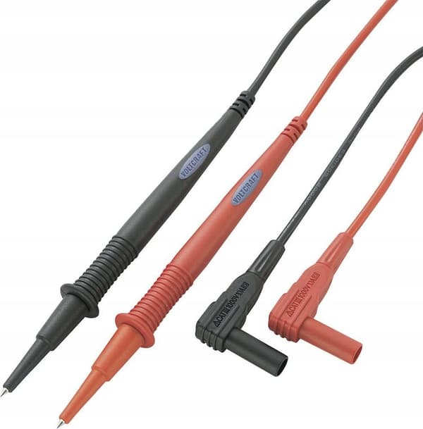 Voltcraft MS-1A mittausjohdot, 1,00 m, musta, punainen 108487