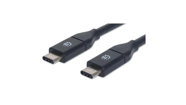 MANHATTAN 353526 Manhattan-kabel USB 3.1 Gen2, Typ-C /Typ-C Hane/Hane 1m svart