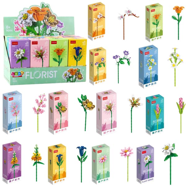 Byggklossar Enkel Dekorativ Blomma 56-245 delar.