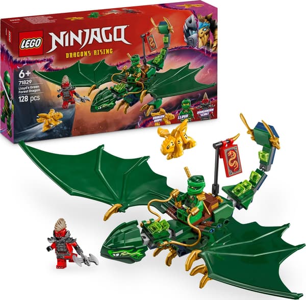 LEGO® Ninjago Lloyds gröna skogsdrake, 128 delar