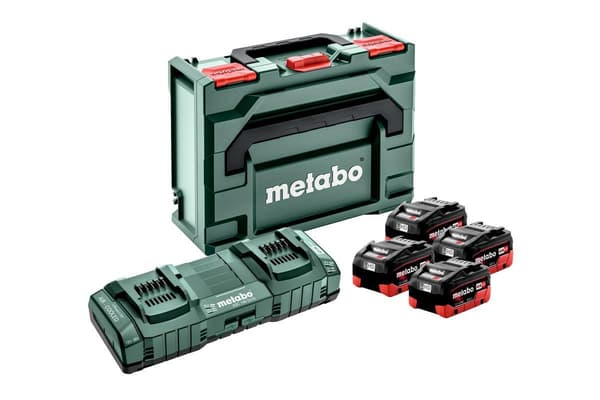 METABO.BATTERI 18V 8.0Ah LIHD X4+LAD.