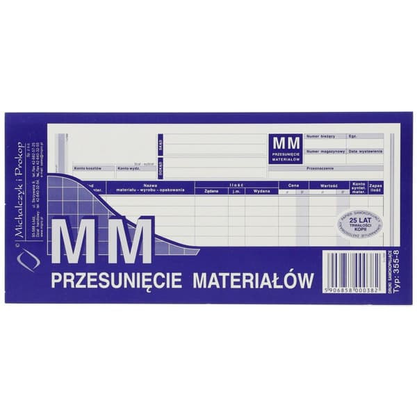 MM Material Shifting 355-8