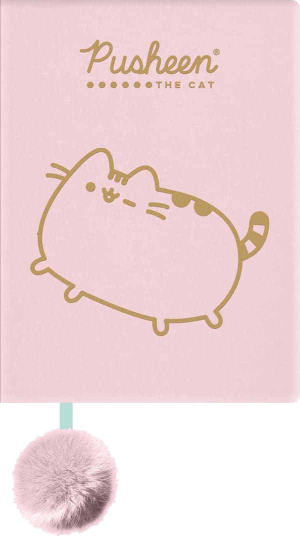 NOTESBOG PLYS A5/96K LIN PUSHEEN ROZ FO WB