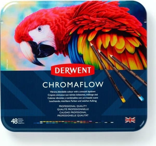 Derwent kritor Derwent Chromaflow 48 pud metall