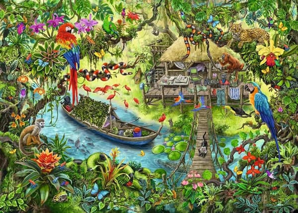 Ravensburger palapeli Viidakkoseikkailu (12924)