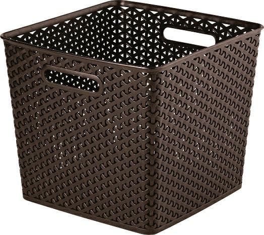 CURVER FYRKANTIG KORG 25L /MÖRK BRAZ