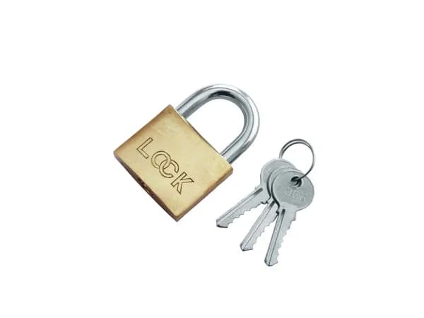 Modeco Mässingshänglås BOXER LOCK 38mm MN-02-038
