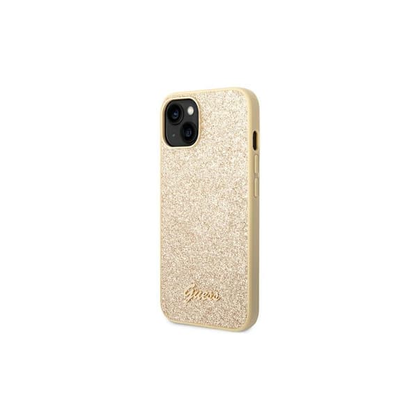 Guess GUHCP14MHGGSHD iPhone 14 Plus 6,7\" kulta/gold kova kotelo Glitter Script