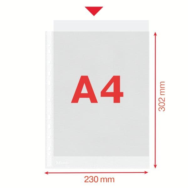 Esselte Pea Dokumentlomme A4 100 stk (10K014A)