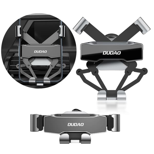 Dudao Gravity Auto-älypuhelinpidike musta (F11Pro)