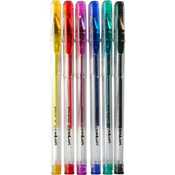Glitter keltainen pituus 6 väriä